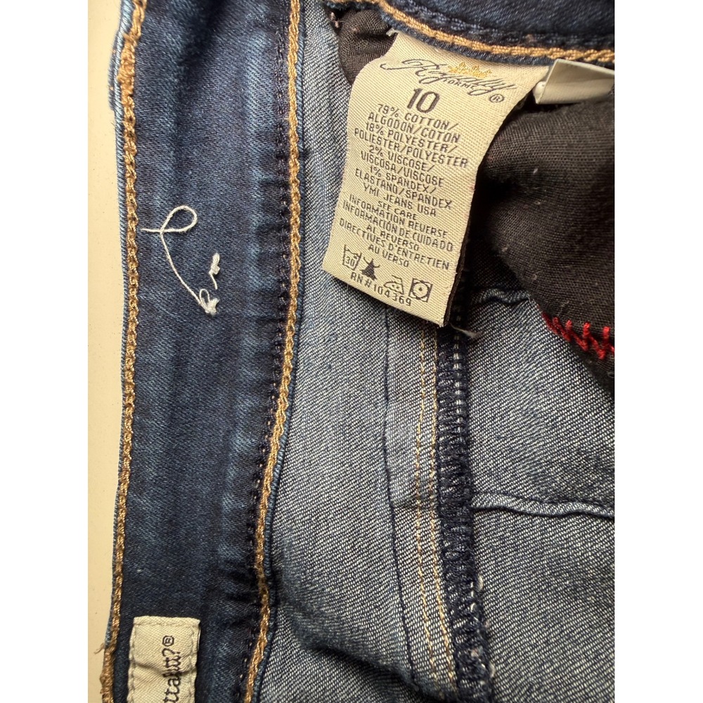 Royalty Jeans Women 10 Blue WannaBettaButt Skinny Denim Dark Wash Stretch Pants - Picture 5 of 8